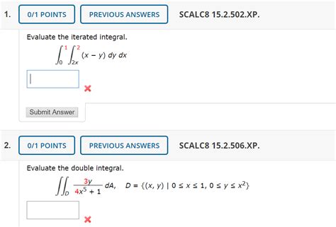 Solved Points Previous Answers Scalc Xp Chegg