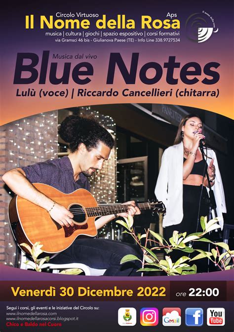 Musica Dal Vivo Blue Notes Il Nome Della Rosa Aps