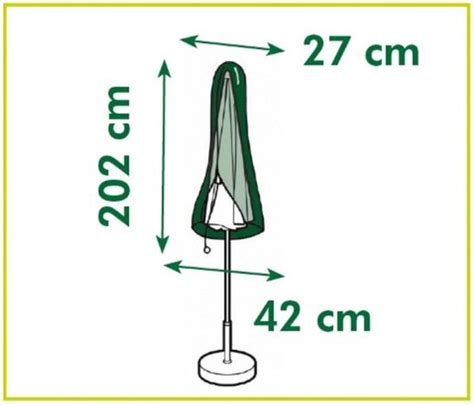 Nature Tuinmeubelhoes Beschermhoes voor parasol H202 x Ø27 42cm