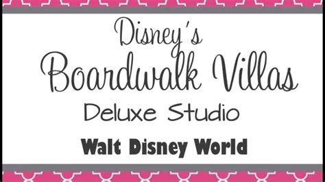 Disneys Boardwalk Villas Youtube