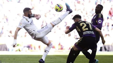 Real Madrid Real Valladolid Karim Benzema Scores First Half Hat