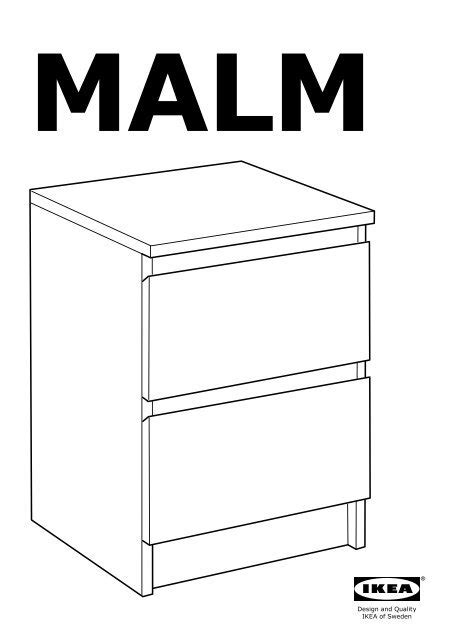 Ikea Malm Commode 2 Tiroirs 80214549 Plan S De Montage