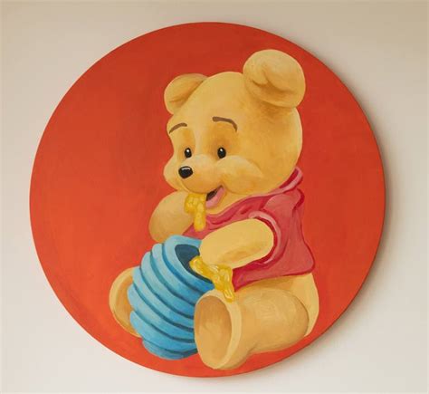 Winnie the Pooh Disney cartoon art Painting by Alina Odwyer | Saatchi Art