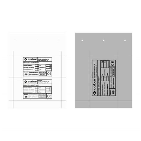 CABUR Mod TAP3520AR Adhesive Tags For Electrical Panels