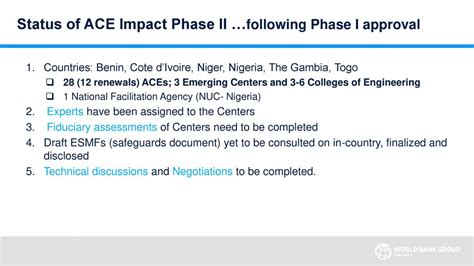 Africa Centers Of Excellence For Development Impact Ace Impact Ppt