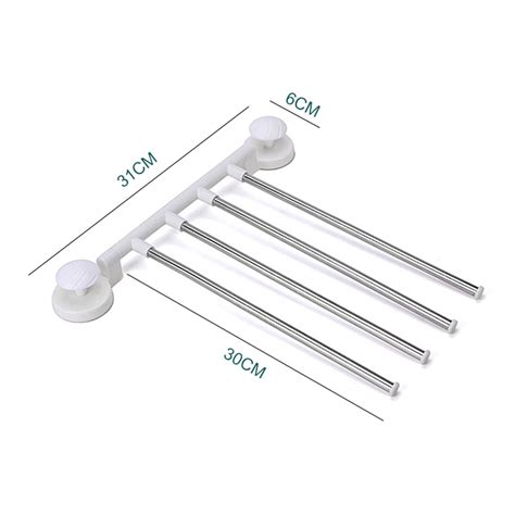 Dosaele 180Wall Mounted Towel Bar Swivel Towel Rack SUS304 Stainless