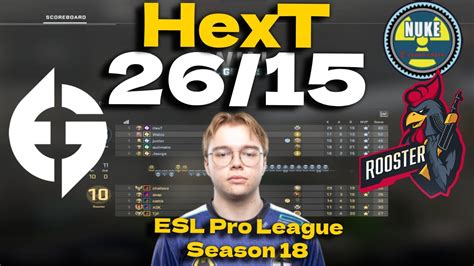 Csgo Pov Evil Geniuses Hext Vs Rooster Nuke Esl Pro League