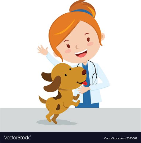 Cartoon Veterinarian Royalty Free Vector Image