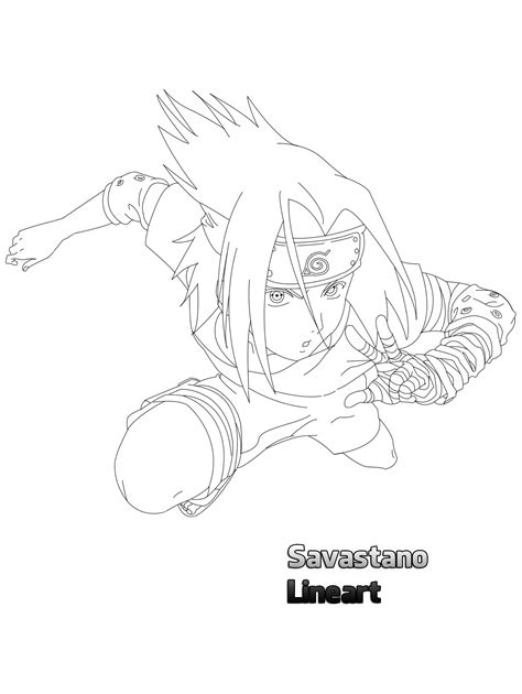 Sasuke Lineart By SavastanoStyle On DeviantArt