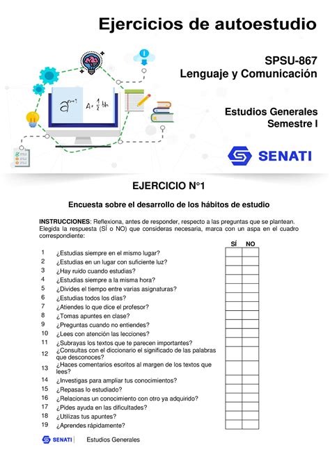 Spsu Ejercicio U Lenguaje Y Comunicaci N Estudios Generales