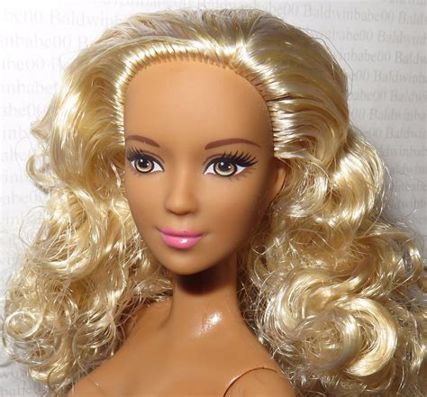 Nude Barbie Curly Blonde Tan Made To Move Lea Articulated Doll For Ooak