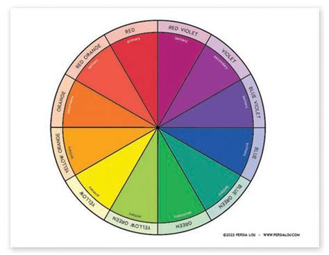 Printable Color Wheel