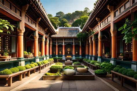 Premium Photo | The courtyard of the imperial palace in beijing