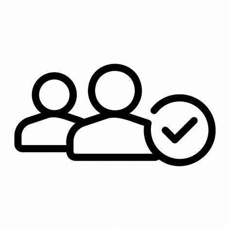 Group Team Friend Members Check Tick Approved Icon Download On