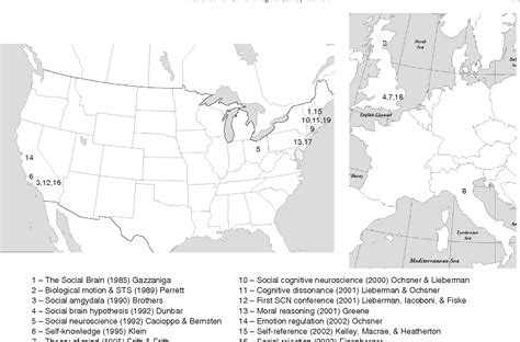 Figure 1 From A Geographical History Of Social Cognitive Neuroscience