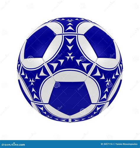 Blue Soccer Ball Stock Illustration Illustration Of Blue 3057116