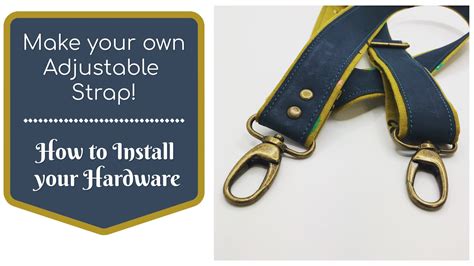 Making An Adjustable Removable Bag Strap Youtube