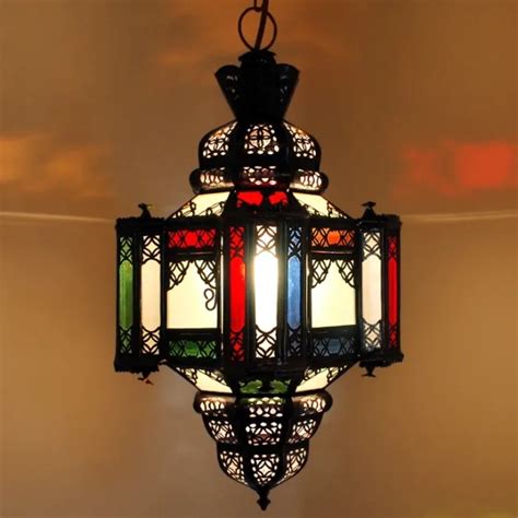 Lampe Arabe Marocaine Lampe Suspendue Lanterne Moulaoulidat Verre