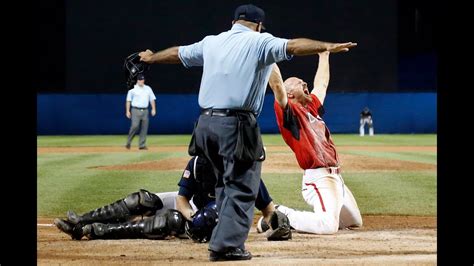 Canada Beats Us In Wild Baseball Gold Medal Game Youtube