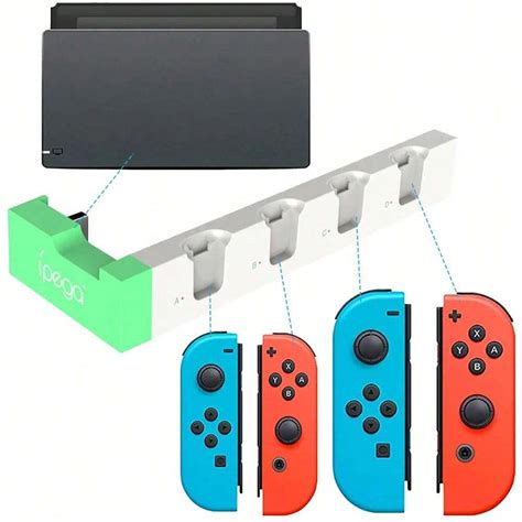 Convenient Controller Charging Dock Compatible With Switch Accessories And OLED Model Joycons 4 ...