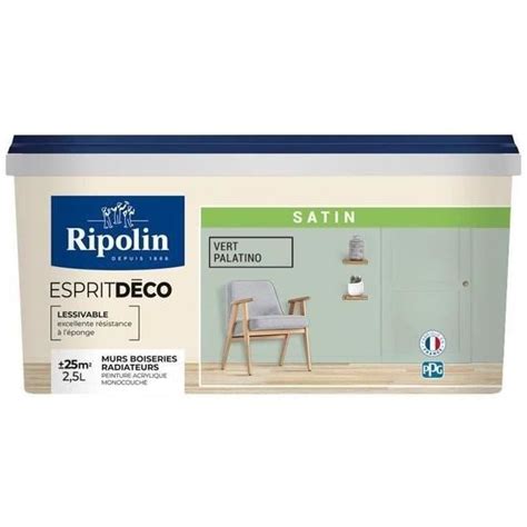 Ripolin Peinture Couleur Satin Ultra Couvrante Pour Cuisine Chambre