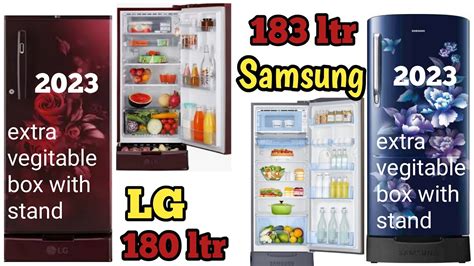 Samsung Vs Lg 180 Ltr Single Door Refrigerator Review Best Single Door Refrigerator 2023 Youtube