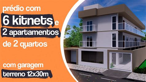 PRÉDIO 6 KITNETS 2 APARTAMENTOS DE 2 QUARTOS GARAGEM