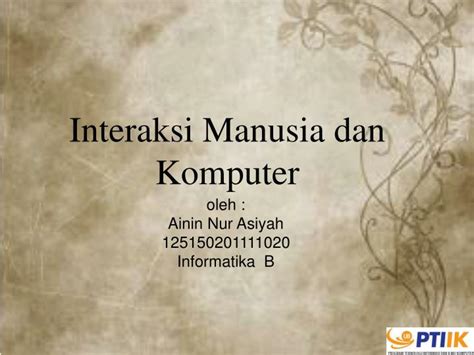 Ppt Interaksi Manusia Dan Komputer Powerpoint Presentation Free Download Id 3437909