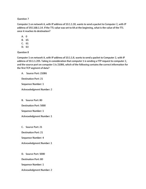 Solved Question Computer On Network B With Ip Address Of