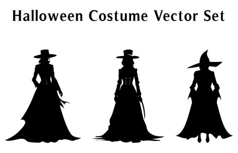 Halloween Costume Silhouette Vector illustration 33077942 Vector Art at ...