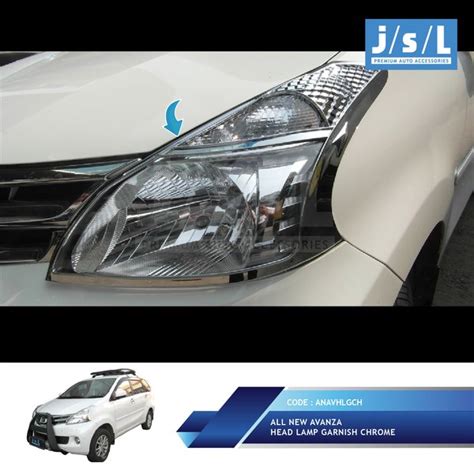 Jual All New Avanza Daihatsu Xenia Head Lamp Garnish Chrome Di Lapak