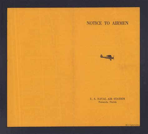 Notice To Airmen · Ibcc Digital Archive