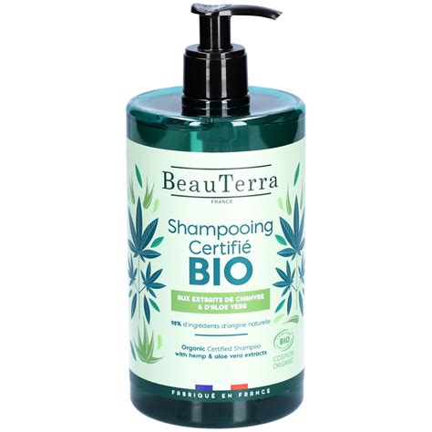 BeauTerra Shampoo Mit Bio Zertifikat Hanf Und Aloe Vera 750 Ml