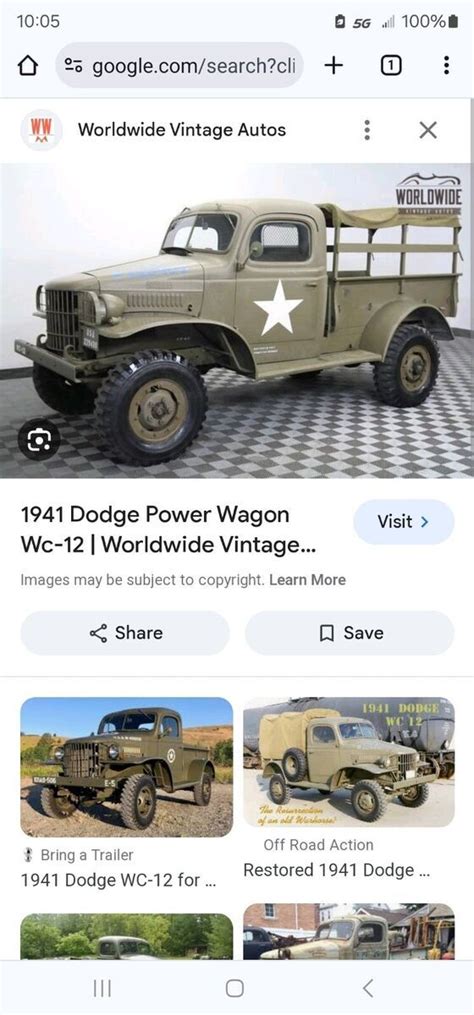 1941 Dodge WC series Brown WC-12 Military chassis for sale