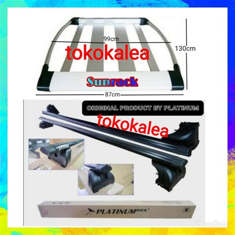 Jual Paket Roof Rack Bagasi Atas Mobil Kaki Rak Platinum Jepit Body