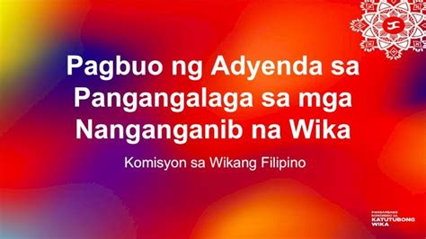 PDF Pagbuo Ng Adyenda Sa Pangangalaga Sa Mga Nanganganib Na Wika