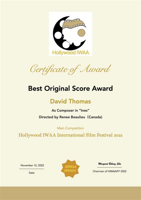 Best Original Score Award