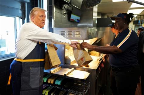 Photos Trump Works At Pennsylvania Mcdonalds