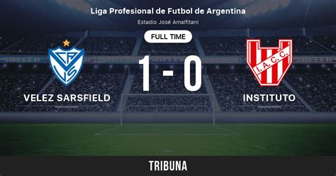 Vélez Sarsfield Vs Instituto Estadísticas Del Enfrentamiento Directo