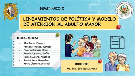 Solution Lineamientos De Politica Y Modelo De Atencion Al Adulto Mayor