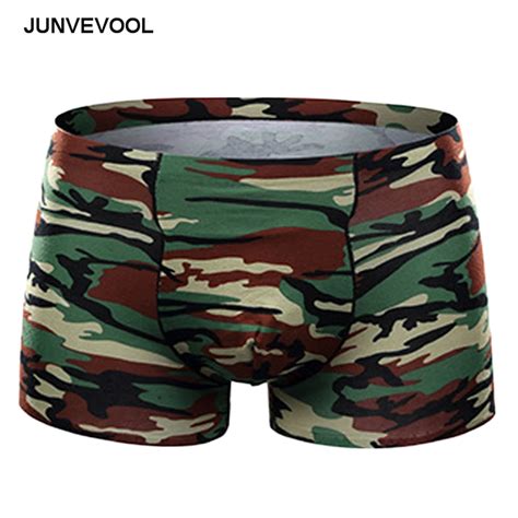 Plus Size Underwear Men Camouflage Underpanties Mens Sexy Boxer Shorts