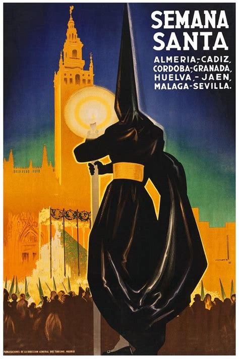 Reprint Of A Vintage Travel Poster To Semana Santa Etsy Vintage