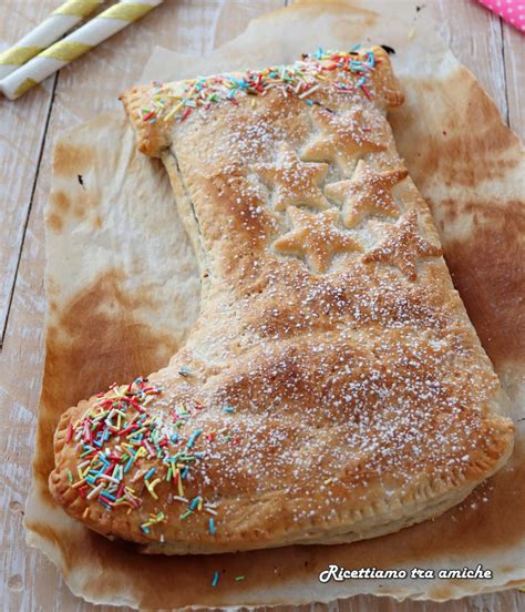 Calza Della Befana Di Pasta Sfoglia Con Nutella Dolce Dell Epifania