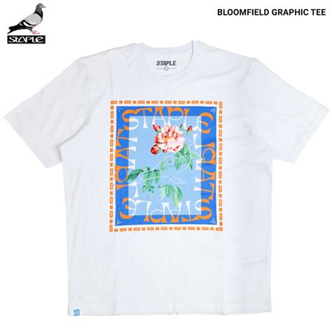 STAPLE ステイプル Tシャツ BLOOMFIELD GRAPHIC TEE 半袖 カットソー トップス メンズ M XL ホワイト