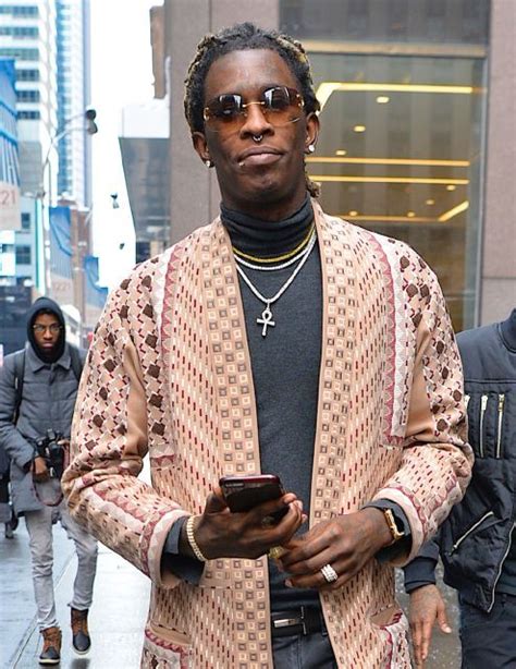 Style Icon Young Thug With Images Young Thug Fashion Thug Fashion