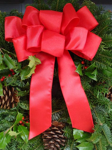 Christmas Wreath Bow Christmas Bow for Wreath Large Handmade | Etsy