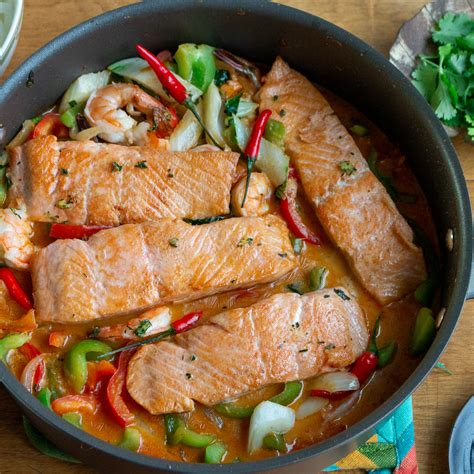 Thai Red Curry Salmon Healthy World Cuisine