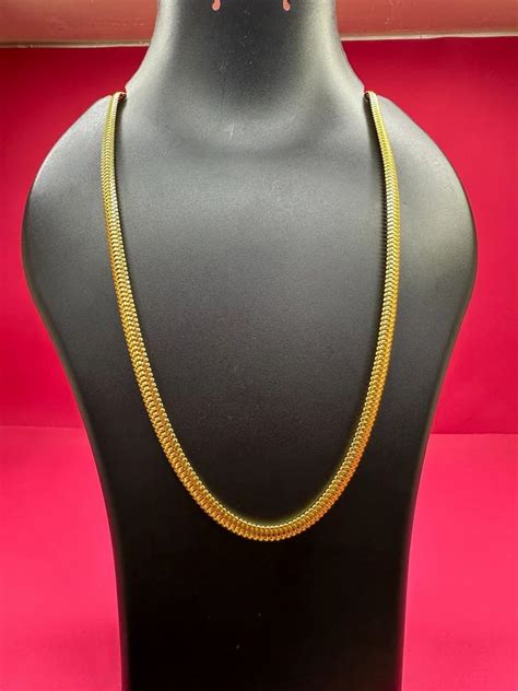 Golden Brass Gold Men Chain Size 14 Inch At Rs 14 Piece In Rajkot