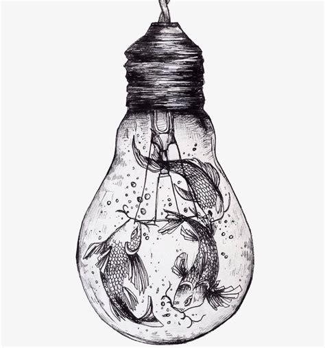 Light Bulb Pencil Drawing at PaintingValley.com | Explore collection of ...