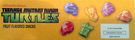 New Teenage Mutant Ninja Turtles Fruit Snacks Top Hat Sasquatch